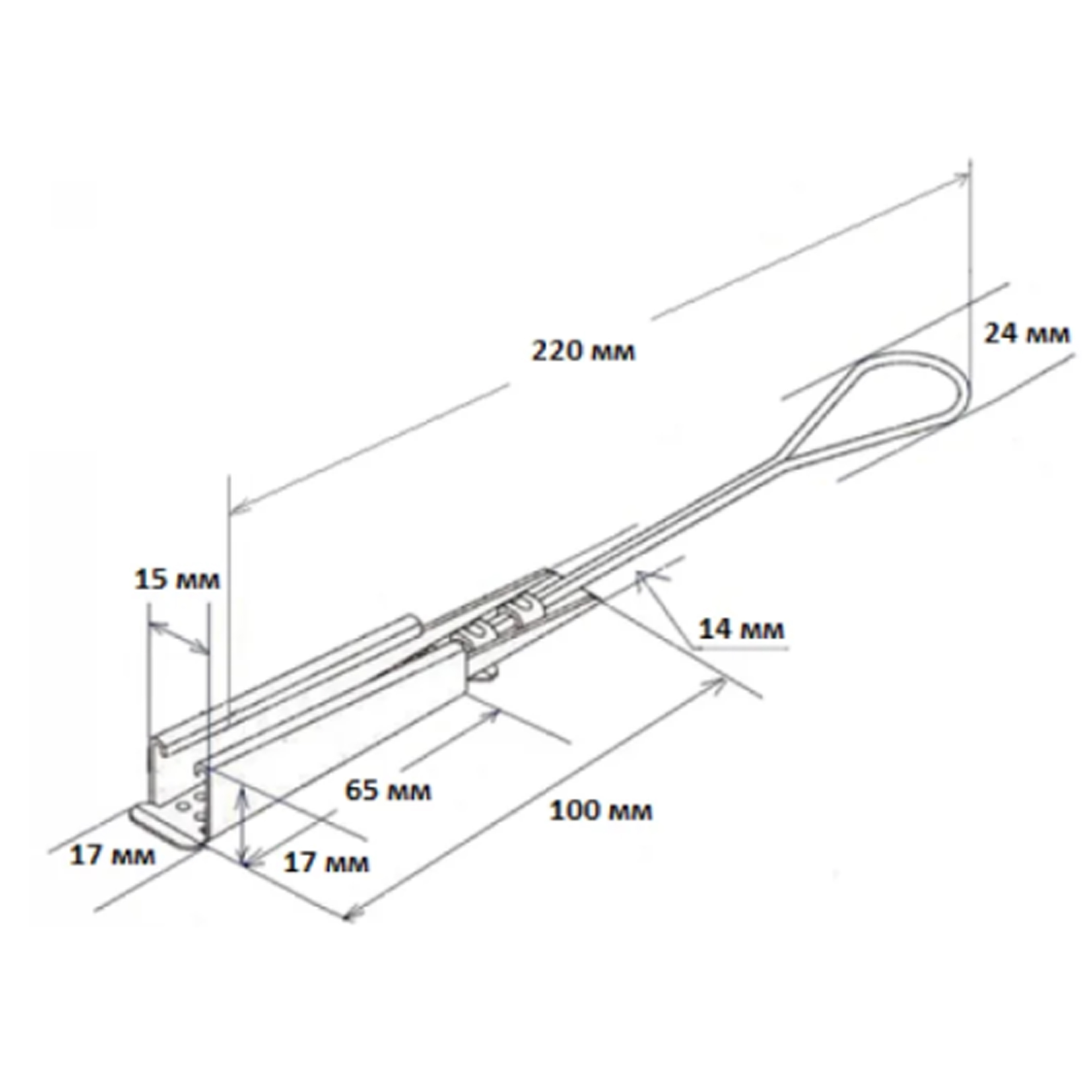 Зажим натяжной на ОК/Д2 быстросъемный